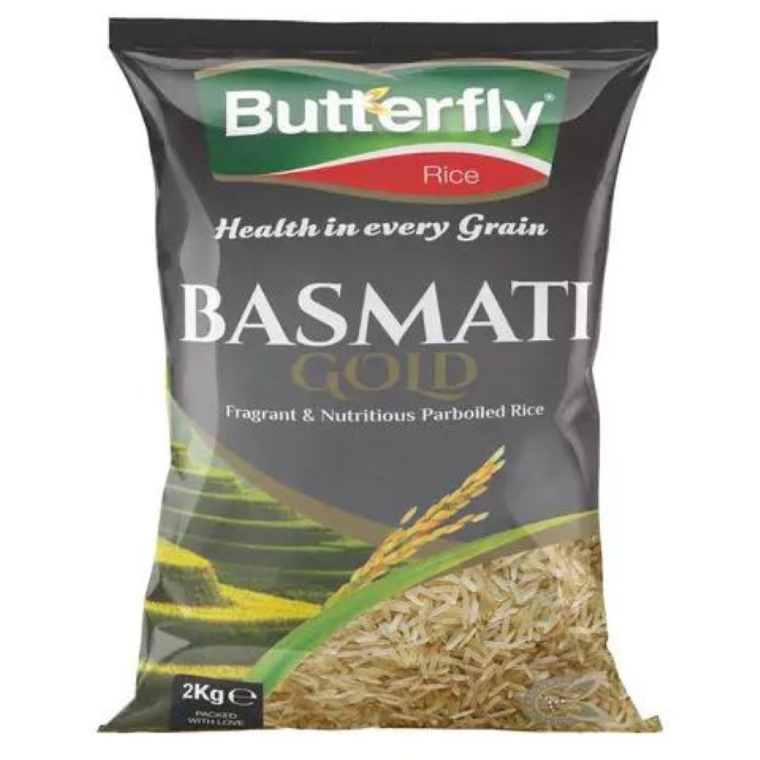 BUTTERFLY RICE BASMATIC GOLD 2KG